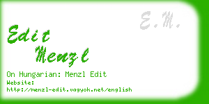 edit menzl business card